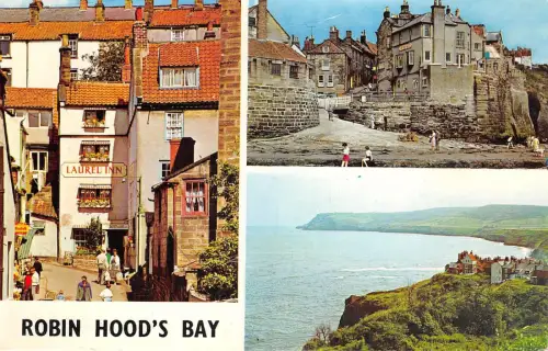 US49 UK England Robin Hood's Bay Multi View Laurel Inn