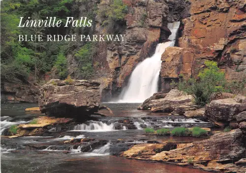 US15 USA Linville Falls Blue Ridge Parkway 2010 Wasserfall