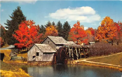 US5 USA Mabry Mill Blue ridge parkay Virginia 1966 watermill
