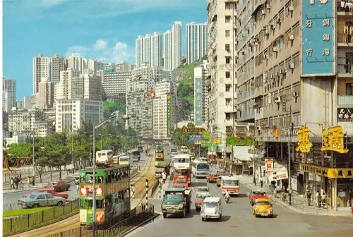 BR100599 Damm Straßenwagen Doppeldecker Straßenbahn Voiture China Hongkong