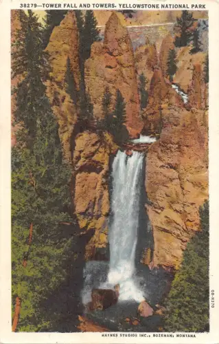 BR103183 Tower Fall and Towers Yellowstone Nationalpark USA