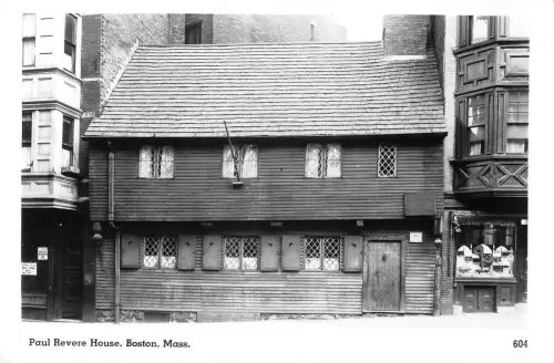 BR101258 Paul Revere House Boston Mass Echtfoto USA