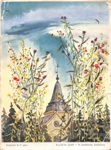 US4169 Sanigorski Pinx Kosciol sw. Jozefa St. Josefskirche Kahlenberg Österreich