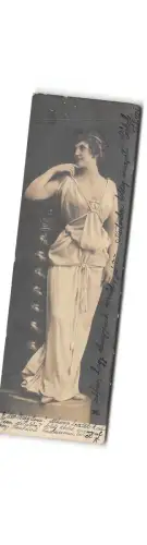 CA127 Femmes 4x14cm PPC Lady 1900 Woman Glamour Fashion Frisur