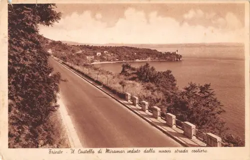 BR73606 il castello di miramar trieste italy