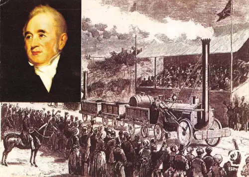 BR102465 Stephenson s Rocket Shell Old Train Railway George Stephenson Railroad