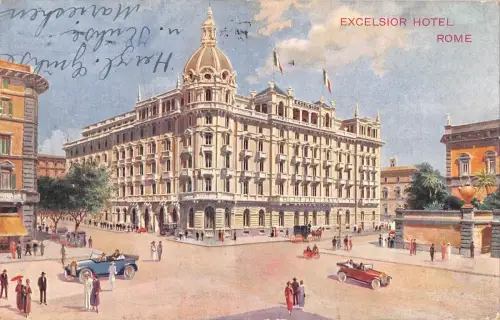 BR95529 roma excelsior hotel car voiture italy