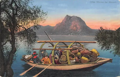 BR100433 Schweiz Ritorno Dal Mercato Bootstypen Folklore
