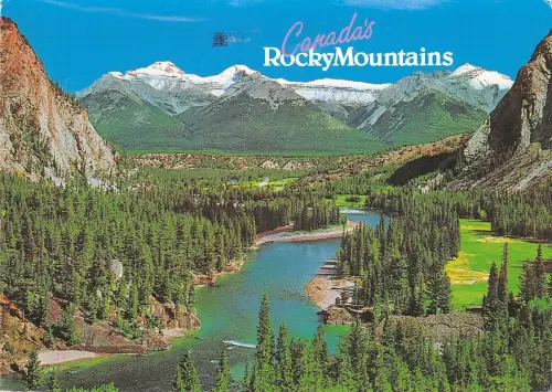 BR98694 kanadas felsige Berge das Bugtal