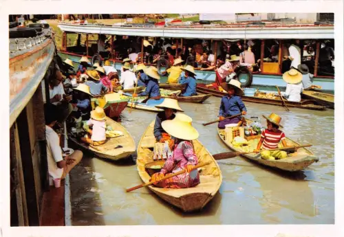 BR98945 Bootshändler Kanäle durchqueren in Thailand Bootstypen Folklore