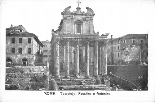 BR93275 roma tempio di faustina e antonio italy