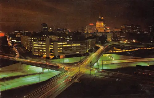 BR99020 schöne Atlanta Georgia bei Nacht USA