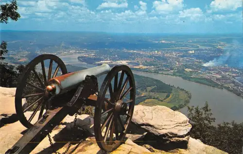 BR100709 Confederate Battery Kiikout Mountain Tennesee Cannon USA