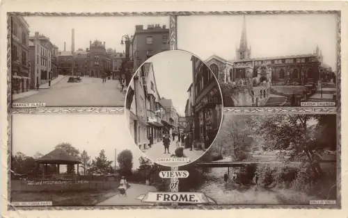 uk42363 view of frome real photo uk