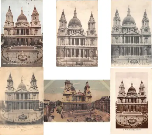 lot7 lot 35 ppc sammlung london saint's paul cathedral alle 1930