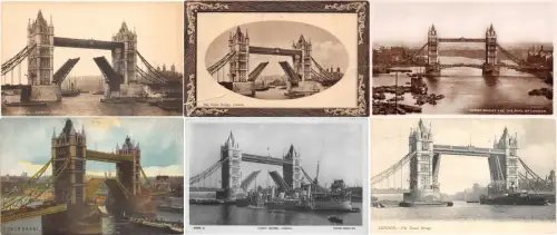 lot3 uk lot 35 ppc collection london tower bridge all pre 1930