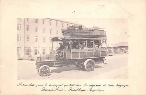 Lot267 buenos aires argentina car for free transport of immigrants bus