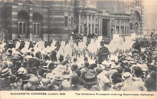 Lot363 UK London Eucharistic Congress 1908 The Children procession Westminter