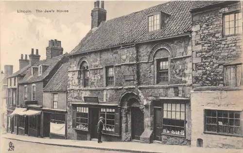 BR62597 lincoln the jew s house iudaica synagogue judaica uk