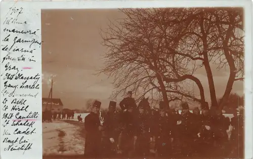 Lot 81 Rast bei Neustift Österreich Echtfoto Militär nach Ploiesti geschickt