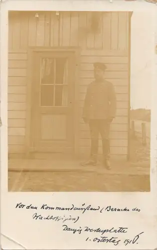 us172 Soldat Militär Danzig Danzig ww1 1916 Polen Feldpost