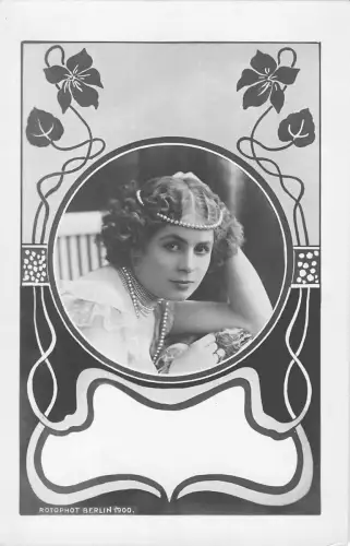 US2489 Frau mit Juwelier, Kleid Autophot Berlin 1900 Jugendstil Fantasy