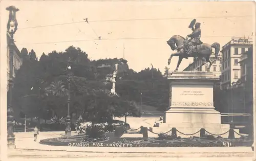 lot403 italien genua genua echtfoto piazza corvetto 1923