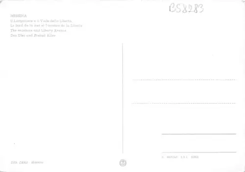 B58283 Messina The Seashore and Liberty Avenue italy