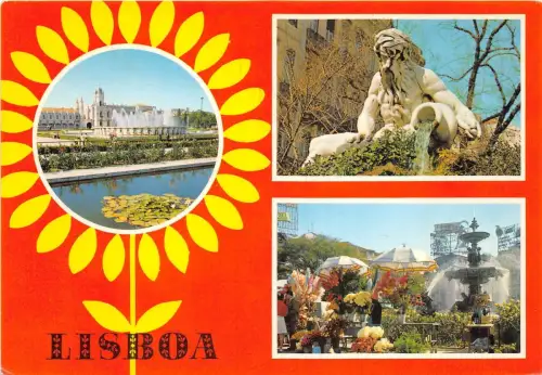 BR8650 Lisboa Colorida Blumenmarkt Portugal