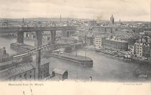 uk28074 newcastle from st marys northern ireland real photo uk