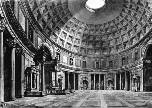 B40662 Roma Interno del Pantheon italy