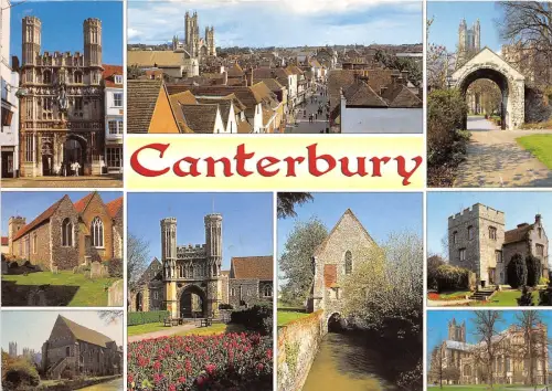B75955 canterbury kent christ church gate uk