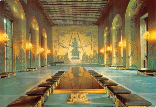 B29516 Stockholm Die Riesen Malarkönigin dominiert die Nordwand Schweden