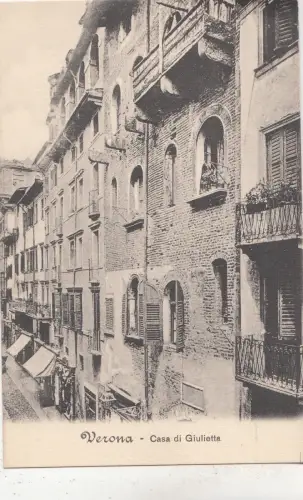 BF32771 casa di giulietta verona italy front/back image