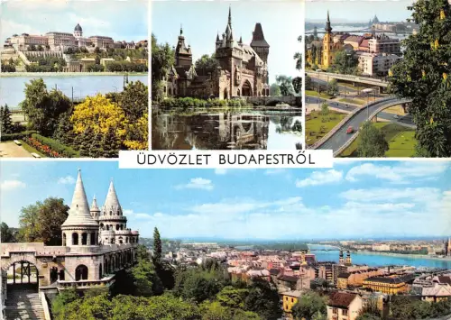 B46445 Budapest Multiviews Ungarn