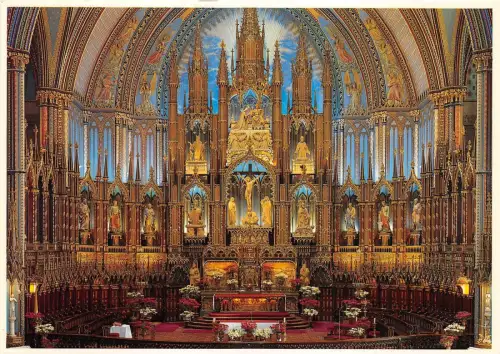 B33051 Montreal Hauptaltar Notre Dame Basilika Kanada