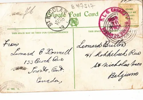 B77517 Rathaus Toronto Canada Scan Vorder-/Rückbild