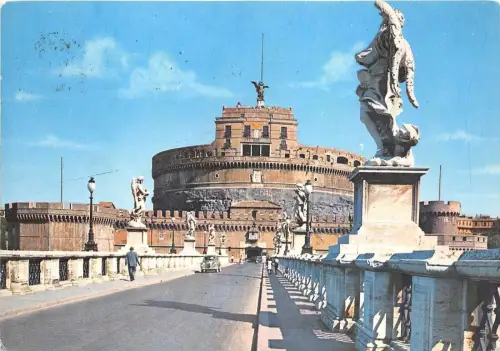 BG6691 car voiture ponte e castel s angelo roma italy