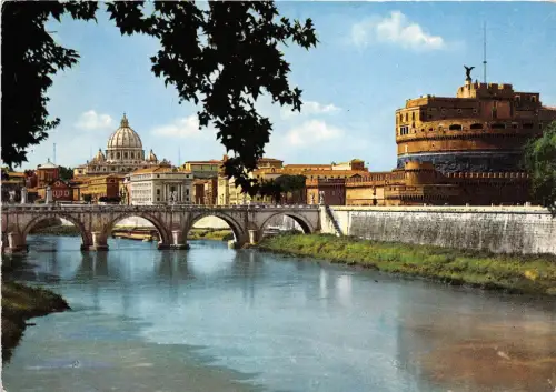 BG17836 roma ponte e castel s angelo italy