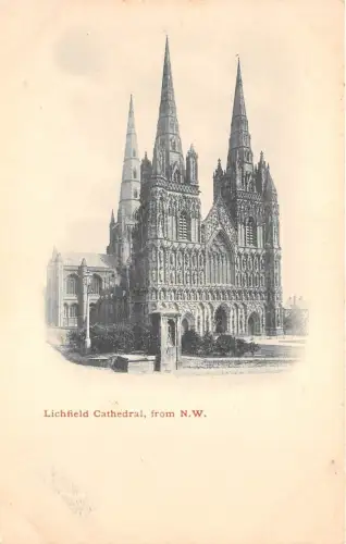B5591 Lichfield Cathedral aus NW