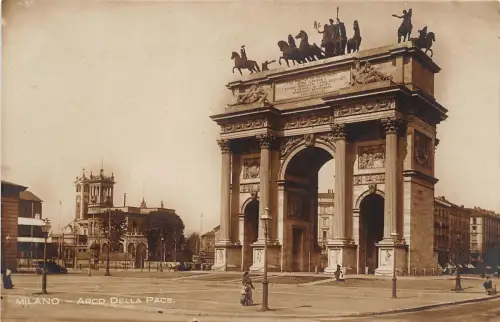 B3861 Italy Milano Arco della Pace Front/Back Scan