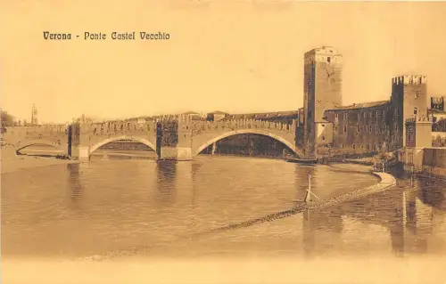 BR36950 Ponte Castel vecchio Verona Italien