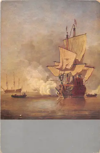 BF38875 Schiff Bateaux Amsterdam Niederlande Willem Gemälde Kunst Postkarte