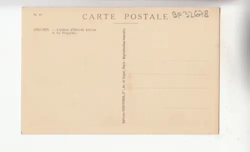 BF32678 Odeum und Propyläen Athen Griechenland Vorder-/Rückbild