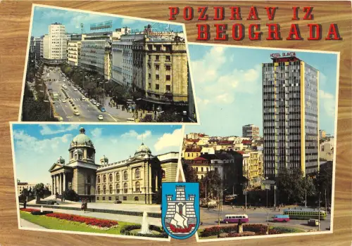 B64529 Serbien Beograd Autobus Autos Voitures