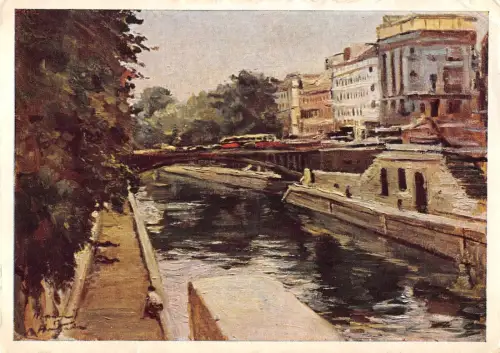 B63780 Kunst Reproduktion Peinture Russland Gemälde Postkarte
