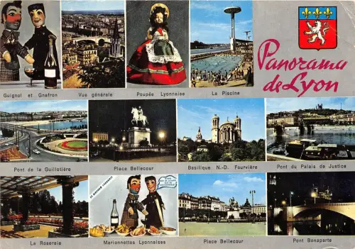BR3648 Panorama Lyon Frankreich