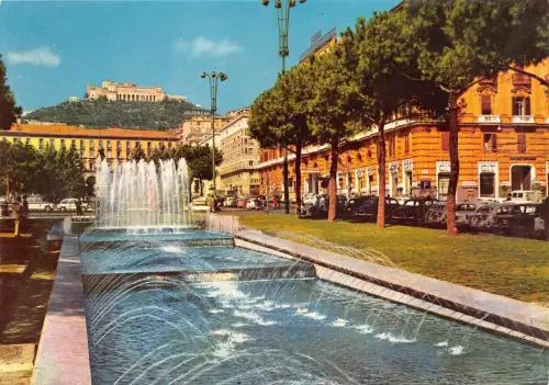 B84352 napoli piazza communio e castel s elmo italy