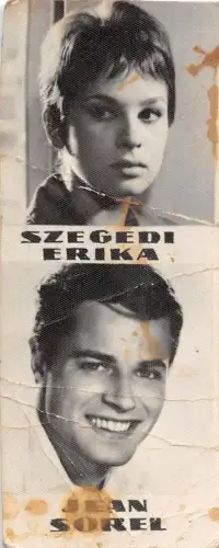 BC43292 Szegedi Erika Jean Sorel Schauspieler Schauspieler vrais Foto Echtfoto 9x3,5cm