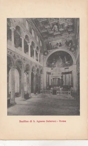 BF32415 basilica di s agnese interno roma italy front/back image